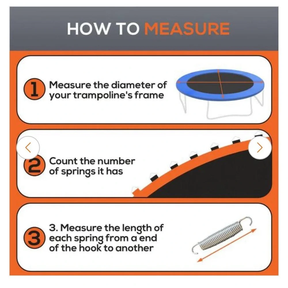 Soozier Trampoline Replacement Mat, Fits 14' Tramp w/‎ 80 V-Hooks & 5.5